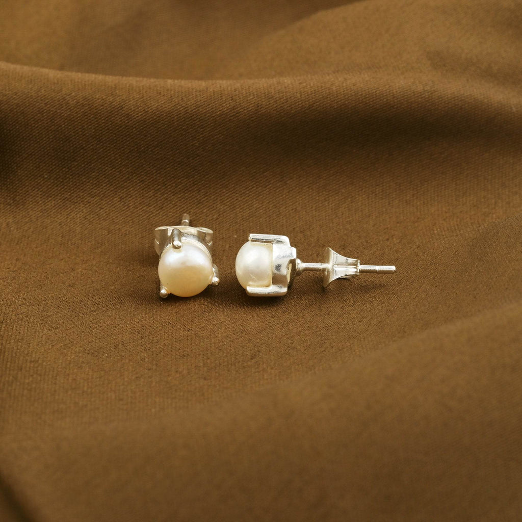 Natural Pearl Stud Earrings - La Vitá Jewels
