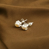 Natural Pearl Stud Earrings