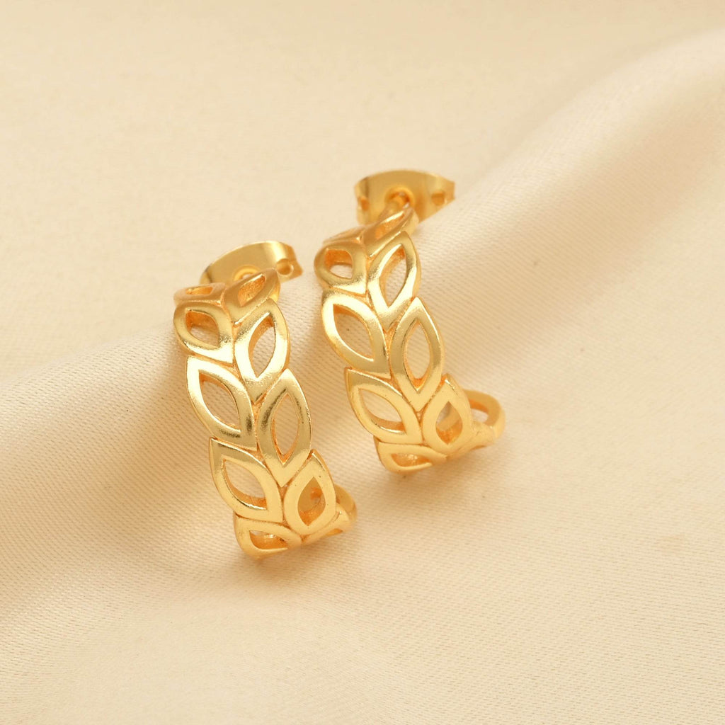 Flora Hoop Earrings - La Vitá Jewels