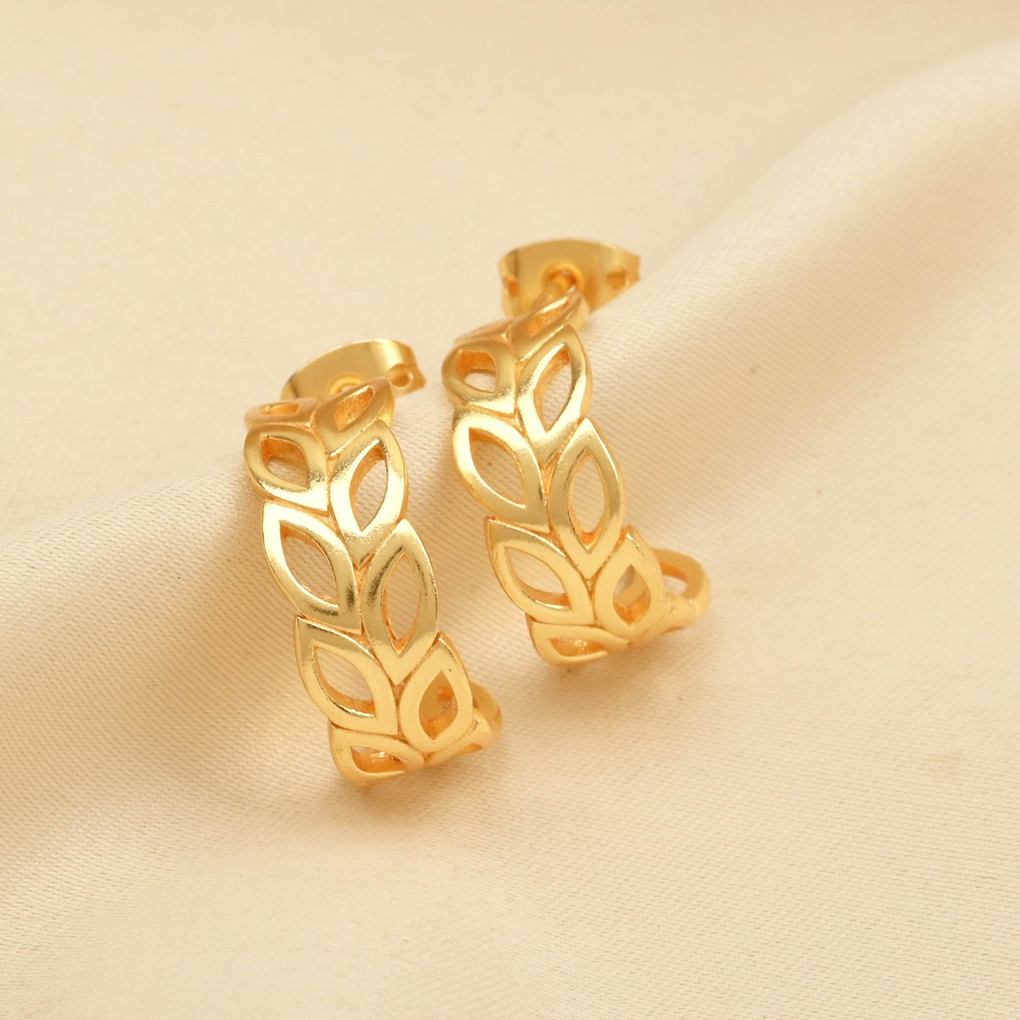 Flora Hoop Earrings - La Vitá Jewels