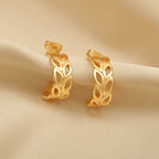 Flora Hoop Earrings - La Vitá Jewels