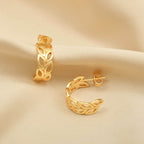 Flora Hoop Earrings - La Vitá Jewels