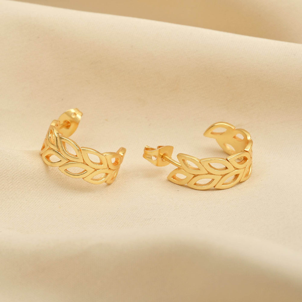 Flora Hoop Earrings - La Vitá Jewels