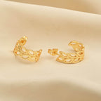 Flora Hoop Earrings - La Vitá Jewels