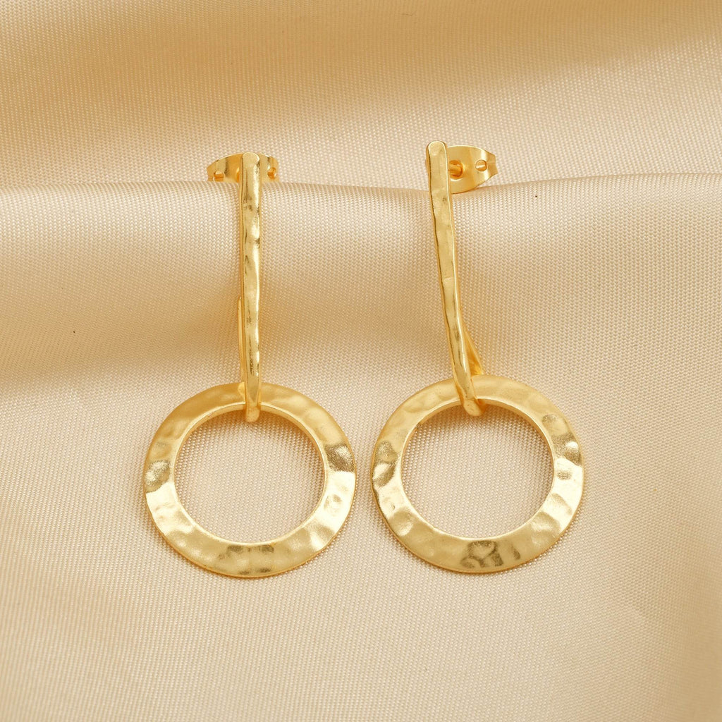 Parnika Textured Earrings - La Vitá Jewels