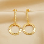 Parnika Textured Earrings - La Vitá Jewels