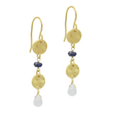 Iolite & Rainbow  Dangle Earrings