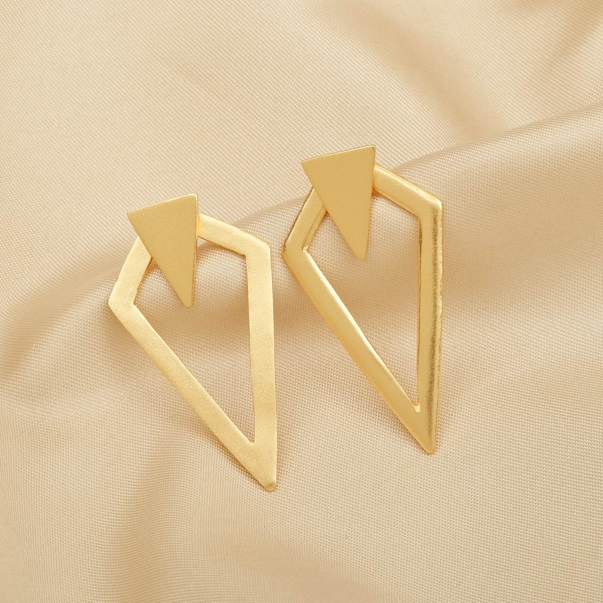 Metal Stud Earrings - La Vitá Jewels