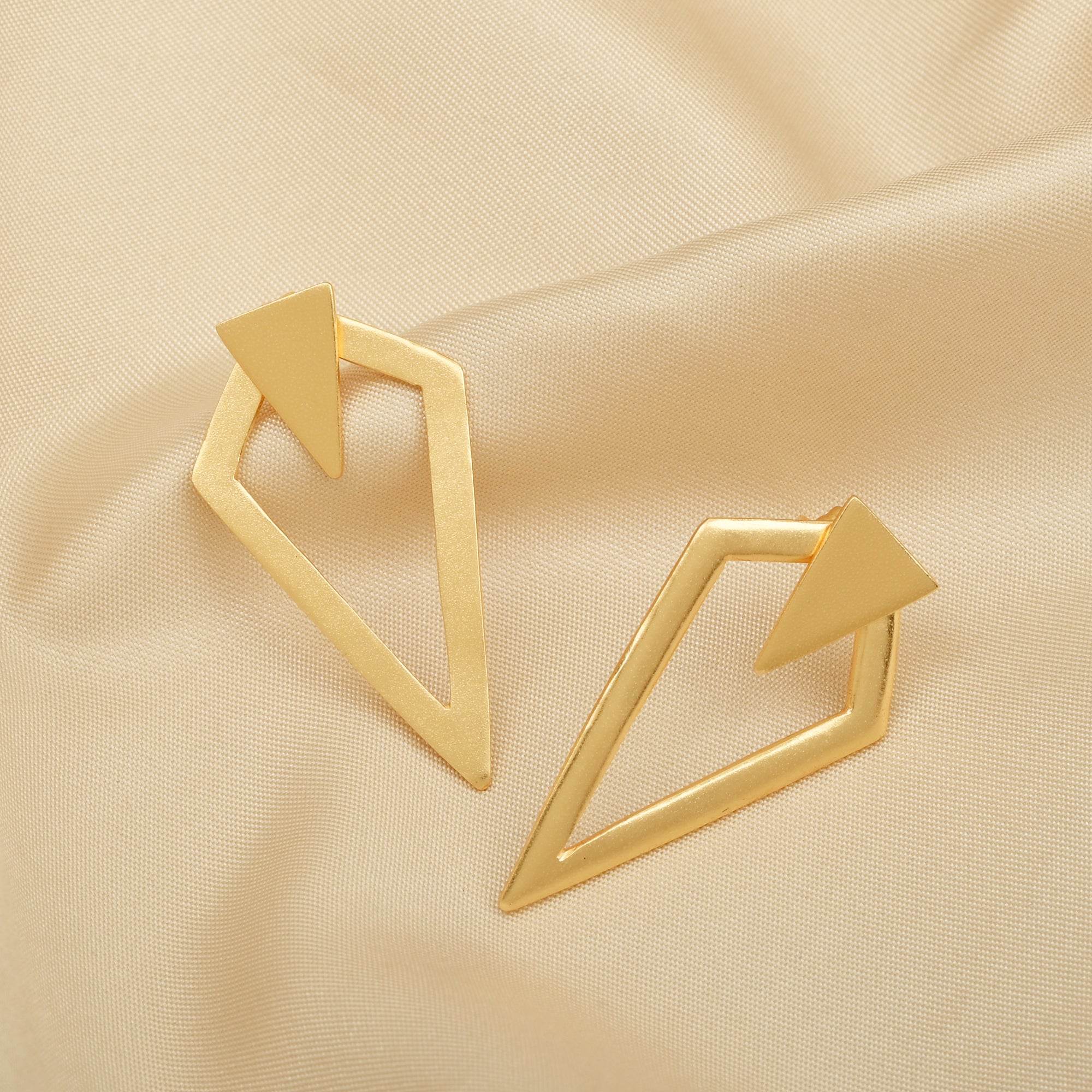 Metal Stud Earrings - La Vitá Jewels
