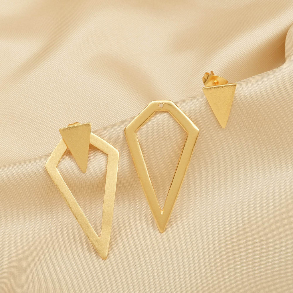 Metal Stud Earrings - La Vitá Jewels