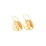 Leafy Leaf Textured Earrings