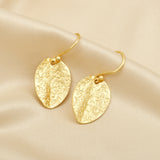 Leafy Leaf Textured Earrings