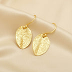 Leafy Leaf Textured Earrings - La Vitá Jewels