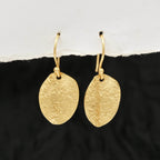 Leafy Leaf Textured Earrings - La Vitá Jewels