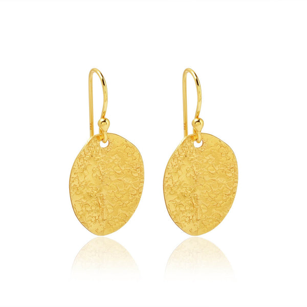 Leafy Leaf Textured Earrings - La Vitá Jewels