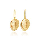 Leafy Leaf Textured Earrings - La Vitá Jewels