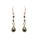 Pyrite  Dangle Earrings