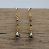 Pyrite  Dangle Earrings