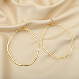 Hammered Long Dangle Earrings