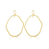 Hammered Long Dangle Earrings