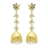 Polki Pearl  Jhumki Stud Earrings