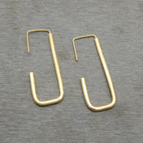 Silver Plated Metal Hoop Earrings