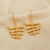 4 Metal Bar Dangle Earrings