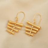 4 Metal Bar Dangle Earrings