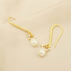 Natural Pearl Drop Earrings - La Vitá Jewels