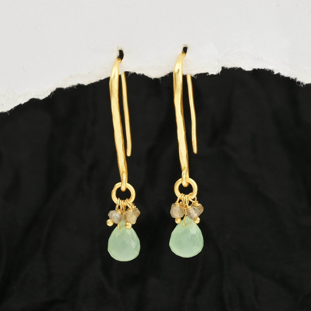 Natural Pearl Drop Earrings - La Vitá Jewels