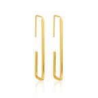 Rectangle shape Hoops Earrings - La Vitá Jewels
