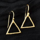 Triangle geometric dangle Earrings