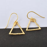 Triangle geometric dangle Earrings