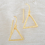 Triangle geometric dangle Earrings