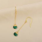 Natural Emerald Gemstone Earring - La Vitá Jewels
