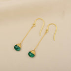 Natural Emerald Gemstone Earring - La Vitá Jewels
