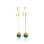 Natural Emerald Gemstone Earring - La Vitá Jewels