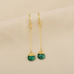 Natural Emerald Gemstone Earring - La Vitá Jewels