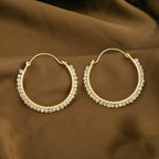 Moonlight Whispers Beads Wire Wrap Hoop Earring - La Vitá Jewels