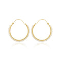 Moonlight Whispers Beads Wire Wrap Hoop Earring - La Vitá Jewels