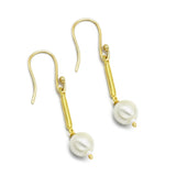 22k gold Earrings pearl dangle Earrings women accessory