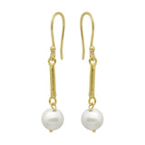 22k gold Earrings pearl dangle Earrings women accessory