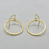 925 Sterling Silver Circle Dangle Earrings r