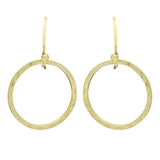 925 Sterling Silver Circle Dangle Earrings r