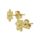 Flower Metal Stud Earrings