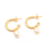 Princess Pearl Hoop Earring
