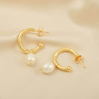 Princess Pearl Hoop Earring - La Vitá Jewels
