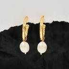 Princess Pearl Hoop Earring - La Vitá Jewels