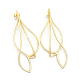 22k  Metal Leaf Earrings  Manufacturer