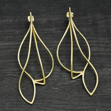 22k  Metal Leaf Earrings  Manufacturer